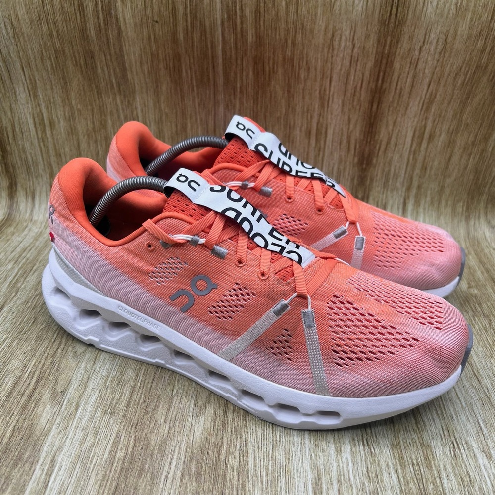 On Cloud Cloudsurfer Men's‎ Size 11.5 Flame White Sneakers Running Shoes